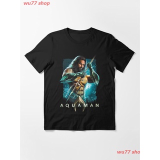 New Aqua Movie Trident Essential T-Shirt เสื้อยืด ดพิมพ์ลาย เสื้อยืดผ้าฝ้าย คอกลม cotton แฟชั่น sale Unisex