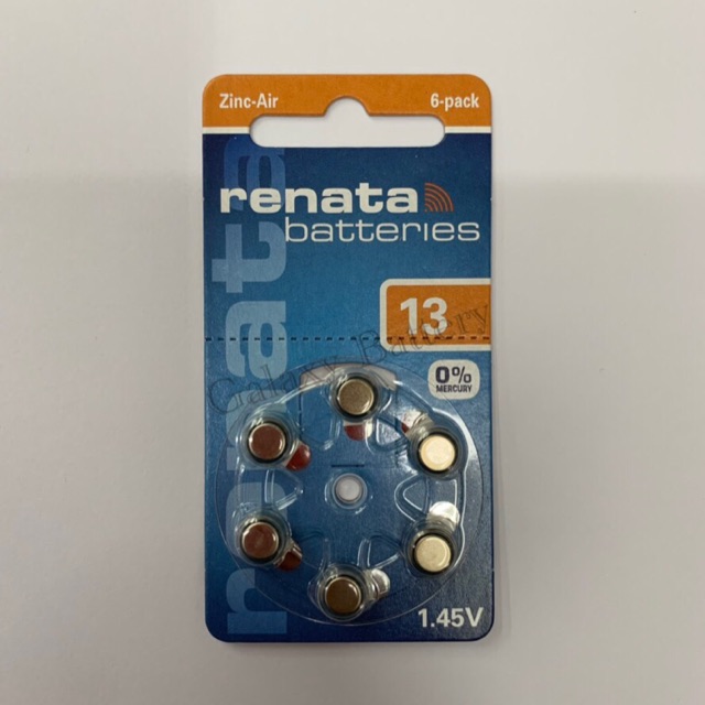 ถ่านเครื่องช่วยฟัง Renata #13 ( 1แผง6ก้อน) | Shopee Thailand