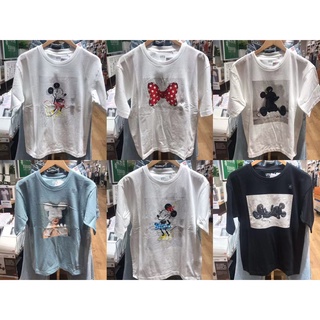 NEW Stock Uniqlo womens Mickey Minnie Disney Disney Yuni Yoshida joint short-sleeved T-shirt 43998