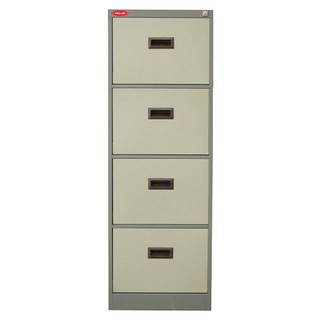 File cabinet STEEL DRAWER PRELUDE PC-104 GREY Office furniture Home &amp; Furniture ตู้เอกสาร ตู้เอกสาร 4 ลิ้นชัก PRELUDE PC