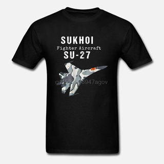 เสื้อยืดชาย - เสื้อยืดใหม่นักบินเครื่องบินSukhoiSu-27Efcfbc64Jaaeoo40