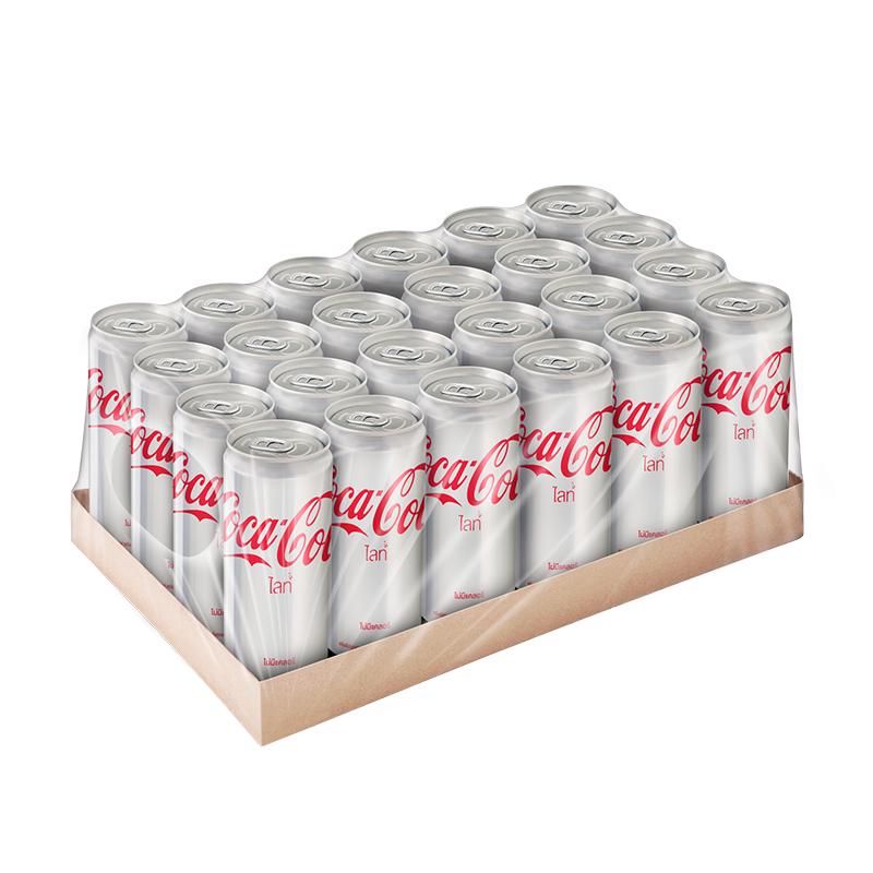 โค้ก-น้ำอัดลม-ไลท์-325-มล-24-กระป๋อง-coke-soft-drink-light-325ml-pack-24