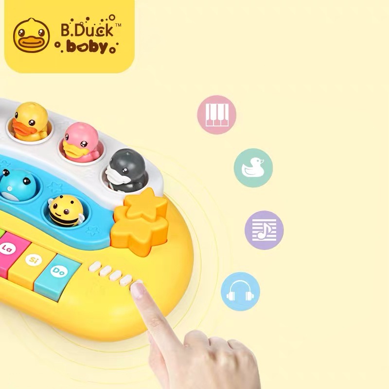 sale50-b-duck-เปียโน-toy-paino-ของเล่นเครื่องดนตรี-ของเล่นสำหรับเด็ก-wl-bd028-แบรนด์-b-duck-ของแท้-100-สินค้าพร้อมส่ง