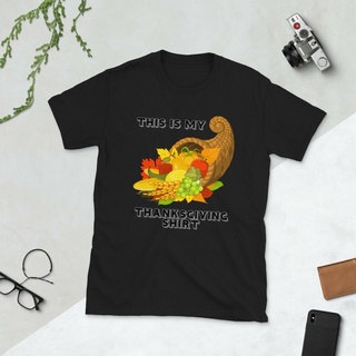 [S-5XL] เสื้อยืด เข้ารูป พิมพ์ลาย This Is My Thankgiving Harvest Horn Of Plenty Fall แฟชั่นฤดูใบไม้ร่วง สําหรับผู้หญิง