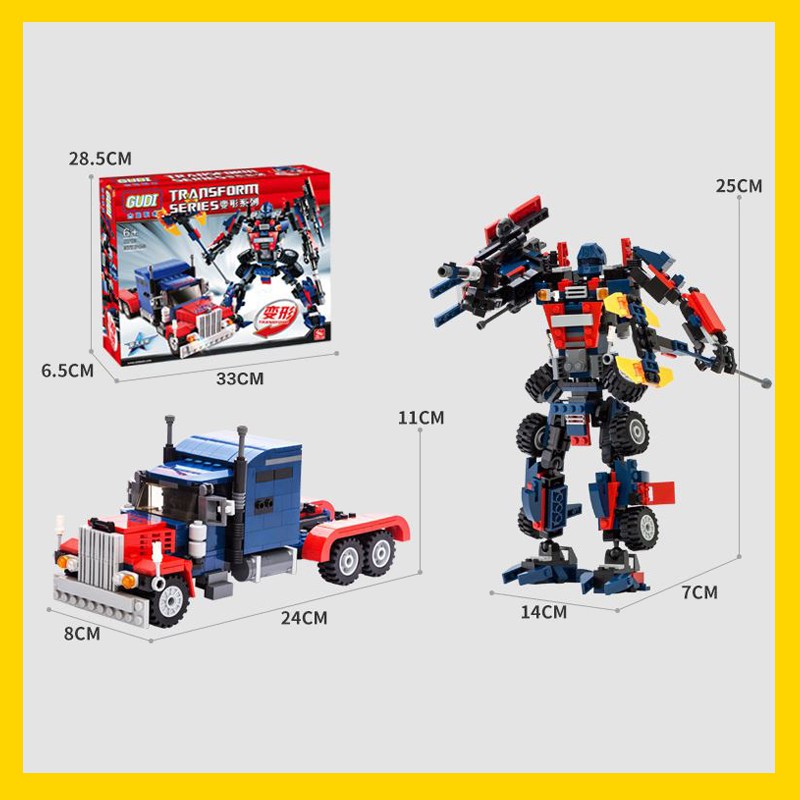 ตัวต่อtransform-seriesแปลงร่างได้-8713-379pcs