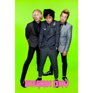 โปสเตอร์ รูปถ่าย วงดนตรี ร็อค กรีนเดย์ Green Day 1986 POSTER 24”x35” Inch American Punk Rock Alternative Pop Band V6