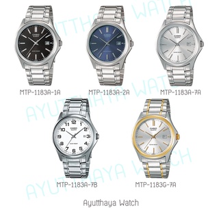 [ของแท้] Casio นาฬิกาข้อมือ รุ่น MTP-1183A-1A  MTP-1183A-2A  MTP-1183A-7A  MTP-1183A-7B  MTP-1183G-7A