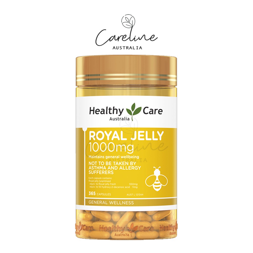 แพคเกจใหม่-healthy-care-royal-jelly-1000-mg-365-capsules-นมผึ้ง-เข้มข้น-นำเข้าจากออสเตรเลีย