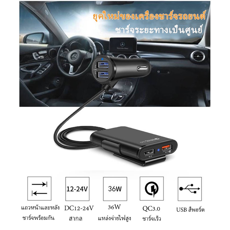 4usbที่ชาร์จแบตรถ12v-24v-car-chargerที่ชาร์จแบตในรถ3-1aที่ชาตแบตในรถ-หัวชาร์จในรถ-ที่ชาร์จในรถ-ที่ชาจแบตในรถ-hot