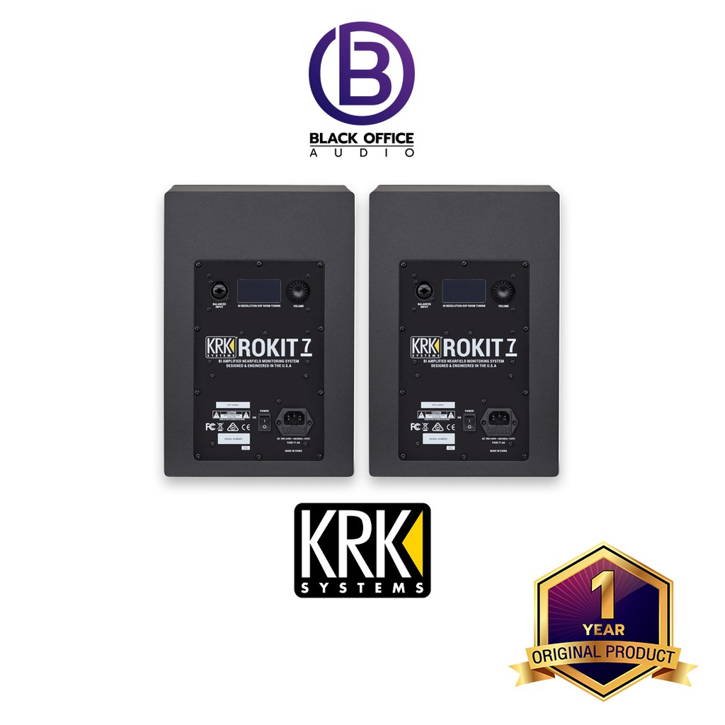 krk-rokit-7-g4-ลำโพงทำเพลง-ลำโพงมอนิเตอร์-มิกซ์เพลง-monitor-speaker-blackofficeaudio