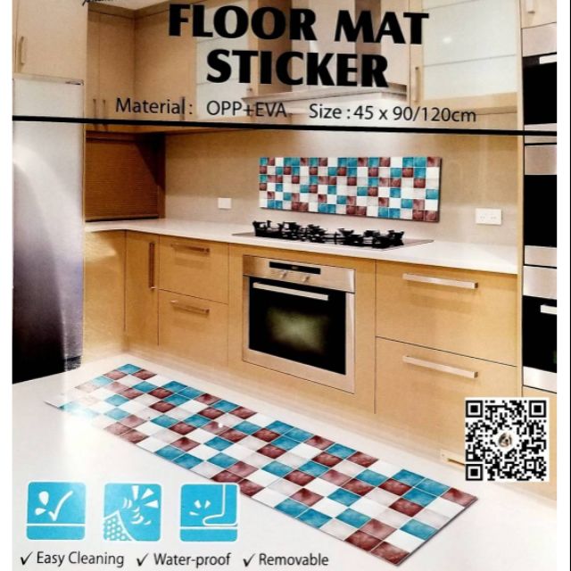 สติกเกอร์ติดพื้นกันลื่น-floor-mat-stickers