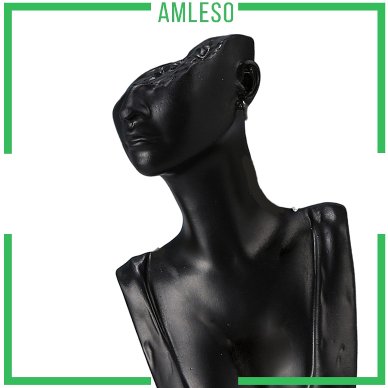 amleso-หุ่นนางแบบเรซิ่นสําหรับจัดเก็บสร้อยคอต่างหู