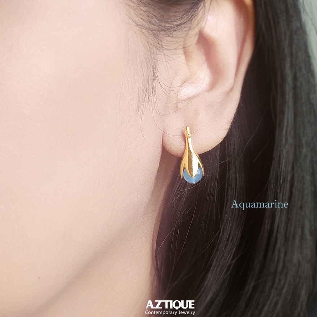 aztique-ต่างหูเงินแท้-หินมงคล-โรสควอตซ์-amp-อความารีน-หินนำโชค-earrings-morning-dew-jewelry-gifts-md