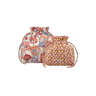 Cath Kidston The Little Hitch Pouches Summer Poppy Midscale Pink/Cream