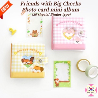 [Daiso Korea] New 2022 Fall Season Limited Edition - Friends with big cheeks Photo Card 3 Hole Binder Photo Album &amp; Refill, Binder Type, Collect Book, Call Book, Idol