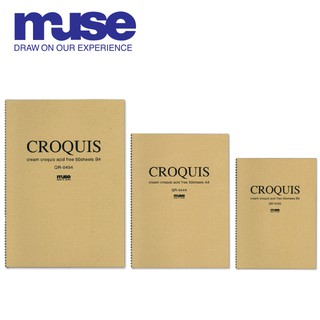 MUSE สมุด CREAM CROQUIS 60G (CREAM CROQUIS BOOK 60G)