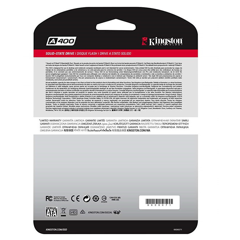 ภาพสินค้าส่งจากกรุงเทพ 120GB/240GB/480GB/960GB/SSD (เอสเอสดี) KINGSTON A400 SATA III 2.5 ( SA400S37/480G ) จากร้าน bangkok_boy บน Shopee ภาพที่ 6