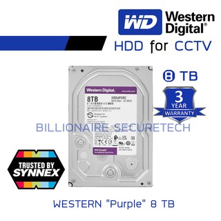 WD Purple 8TB Harddisk for CCTV - WD84PURZ ( สีม่วง )