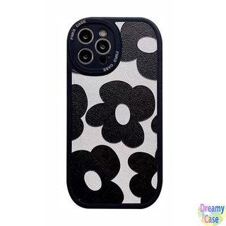 เคสโทรศัพท์มือถือแบบนิ่ม ลายดอกไม้ตาโต สีดํา สําหรับ OPPO A98 A96 A95 A76 A74 A57 A55 A54 A53 A38 A33 A94 A93 A92 A91 A78 A77S A52 A31 A17 A16K A15S