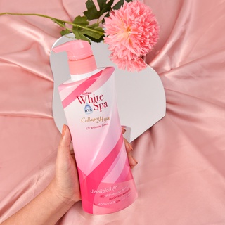 มิสทินไวท์ สปา คอลลาเจน ไฮยา ยูวีไวท์เทนนิ่ง โลชั่น Mistine White Spa Collagen Hya UV Whitening Lotion 400ml.