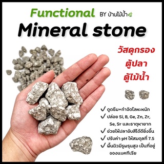 วัสดุกรองตู้ปลาและไม้น้ำ Functional Mineral Stone by บ้านไม้น้ำ กำจัดโลหะหนัก ปรับค่า pH ให้สมดุลที่ 7.5 | บ้านไม้น้ำ🌿