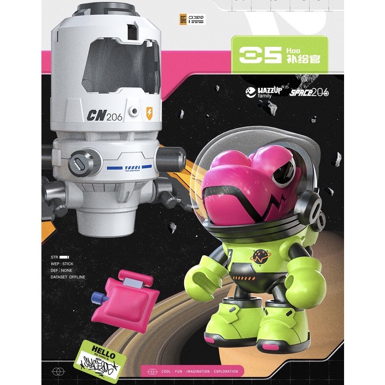 Pre-Order] LAMTOYS Wazzup Baby Chameleon Space 206 series