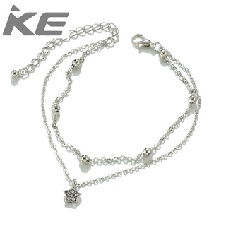 Simple Japanese and Korean style polka dot five-pointed star anklet womens anklet womens fee