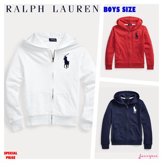 RALPH LAUREN BIG PONY FRENCH TERRY HOODIE ( BOYS SIZE 8-20 YEARS )