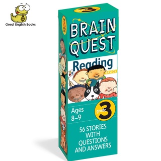 (ได้coinคืน10%)*พร้อมส่ง*ลิขสิทธิ์แท้* Brain Quest 3rd Grade Reading Q&amp;A Cards: 56 Stories with Questions and Answers. Curriculum-based! Teacher-approved! (Brain Quest Decks) Cards