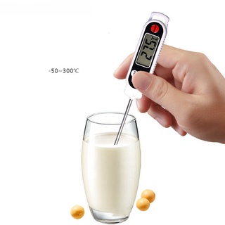 ที่วัดอุณหภูมิ อาหาร ของเหลวหรือของต่างๅ TP188 อ่านค่าไว ฟรีแบตกระดุม  Digital Food Thermometer ใช้งานง่าย (สีขาว)