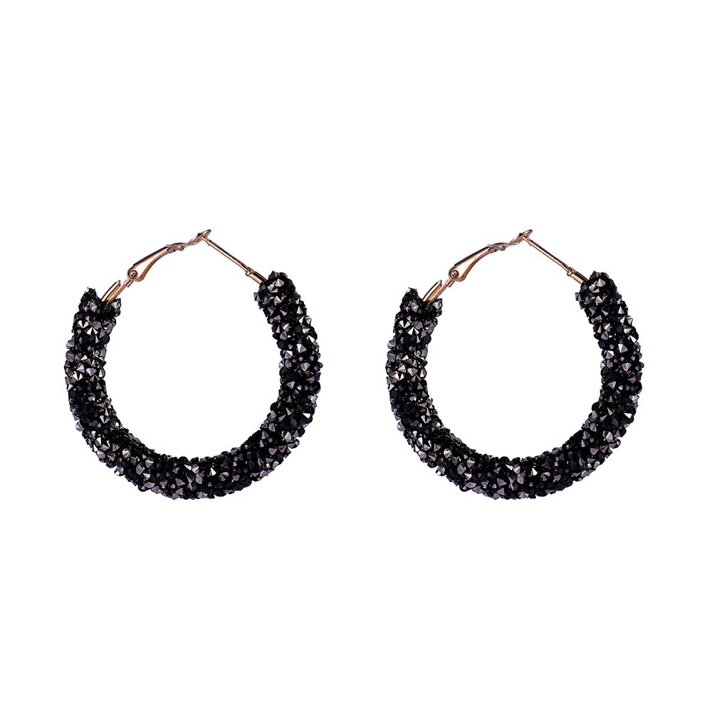new-scrub-circle-hoop-earrings-fashion