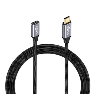 Bonjour PD 100W USB C Extension Cable Type C3.1 Gen 2 Male to Female Extender Data Cord for Cellphone Laptop