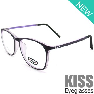 Korea แว่นตาแฟชั่น รุ่น KISS DS 9006 C-17 วัสดุ Plastic เบาและยืดหยุนได้(สำหรับตัดเลนส์)