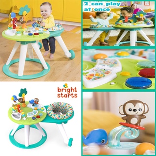 รุ่นใหม่ของแท้🇺🇸 ส่งฟรีเอกชน AWG Bright Starts around we go 2-in-1 Walk-Around Baby Activity Center & Table, Tropic Cool