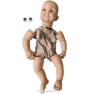 ชุดตุ๊กตาเด็กทารกเสมือนจริง ซิลิโคน รูปดวงตา ขนาด 22 นิ้ว