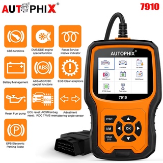 สินค้า Autophix 7910 เครื่องสแกนเนอร์สําหรับ EPB SAS Airbag TPMs Reset OBD 2 Diagnostic Tools for BMW เครื่องมือวิเคราะห์