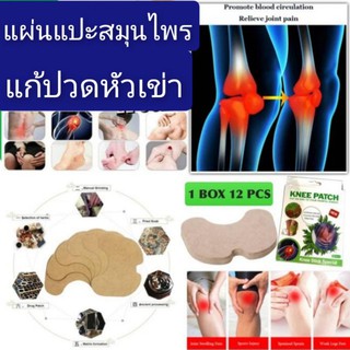 สินค้า แผ่นแปะสมุนไพรแก้ปวดหัวเข่า​ ลดอาการปสดข้อเข่า​ เส้นตึง​ ไขข้ออักเสบ