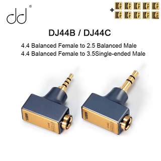 สินค้า Dd ddHiFi ใหม่ อะแดปเตอร์หูฟัง DJ44C DJ44B Mark II ตัวเมีย 4.4 มม. เป็น 2.5 มม. 3.5 มม. ตัวผู้ สําหรับเครื่องเล่นเพลง HiFi MP3 DAP DAC
