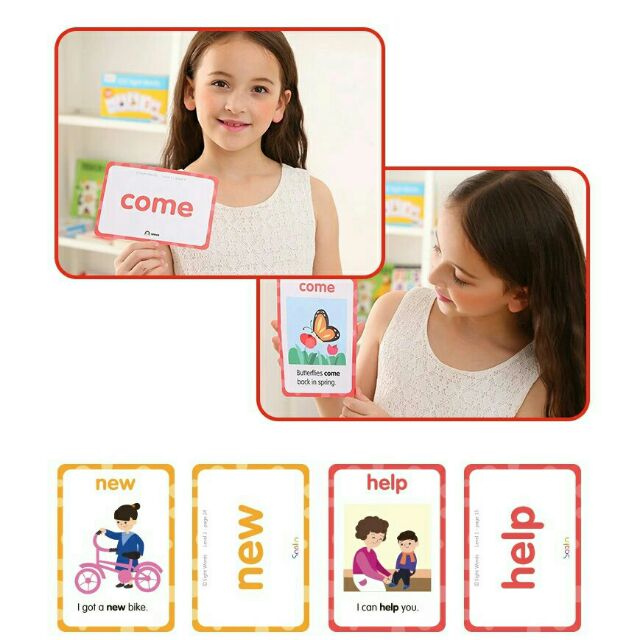 ลดราคากล่องบุบ-220-sight-words-flashcards-บัตรคำ-ภาษาอังกฤษ