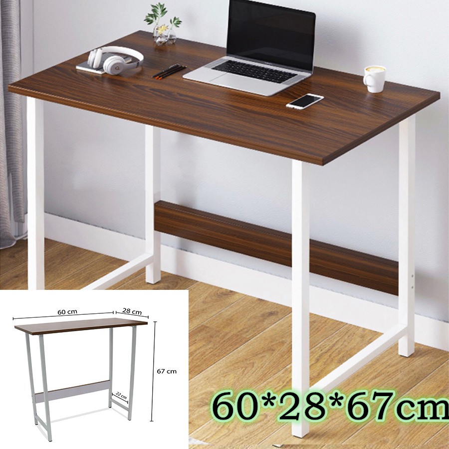 โต๊ะคอม วางของปรับความสูงได้ wood movable desk SP | Shopee Thailand