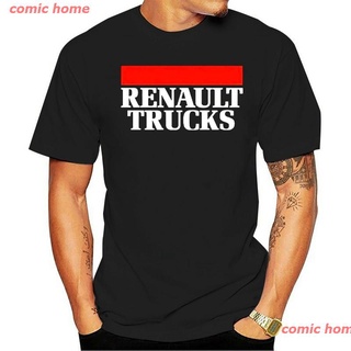 2022 Renault Trucks โลโก้ Trucker เสื้อยืดผู้ชาย ดพิมพ์ลาย เสื้อยืดผ้าฝ้าย คอกลม cotton แฟชั่น discount