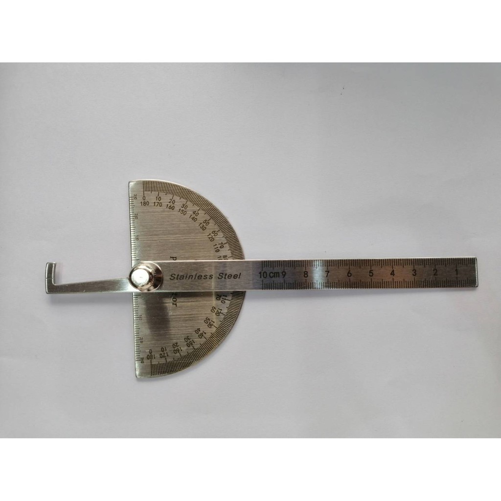 Protractor ฉากครึ่งวงกลม Stainless Steel NO.5001 ขนาด10 CM. | Shopee ...