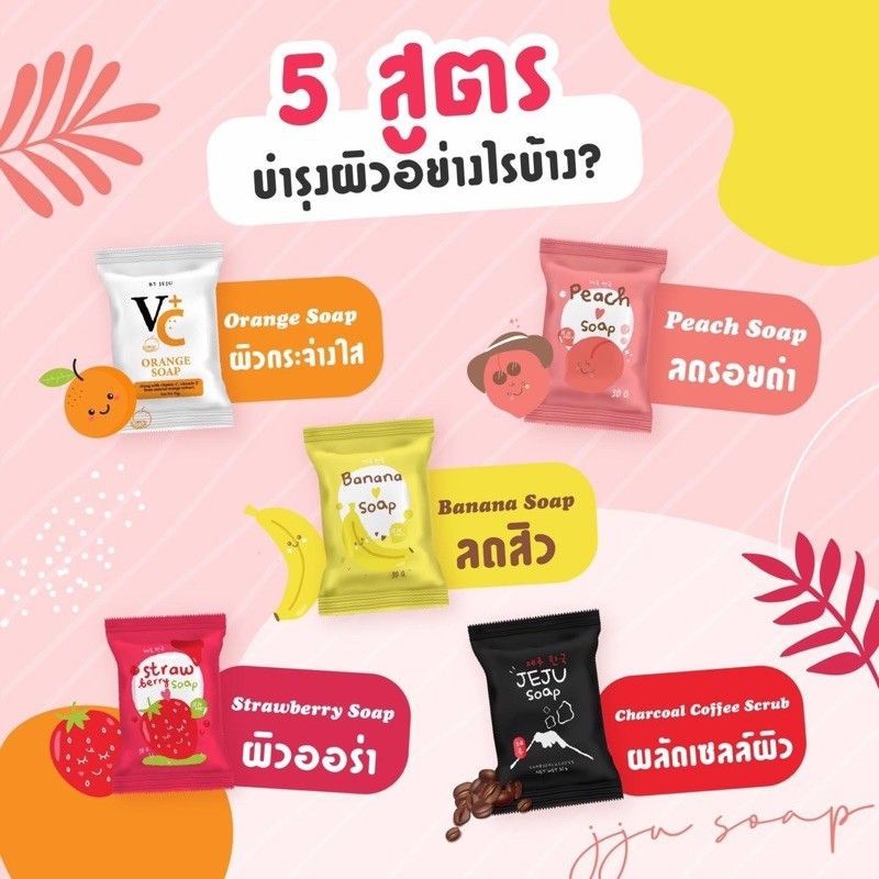 ถูกที่สุด-พร้อมส่ง-สบู่เจจู-jeju-mini-soap-สบู่เจจูมินิ