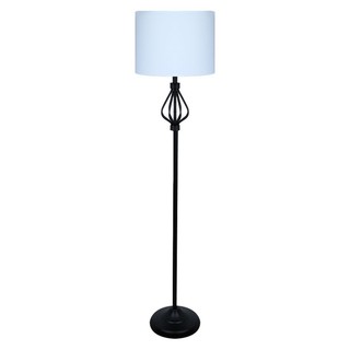 Floor lamp FLOOR LAMP CARINI LS-PCF503 CARINI CONTEMPORARY FABRIC WHITE The lamp Light bulb โคมไฟตั้งพื้น ไฟตั้งพื้น คอน