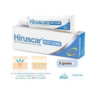 ฮีรูสการ์ โพส แอคเน่ เจลลดรอยสิว Hiruscar Anti Post Acne Gel 5 กรัม x 1 กล่อง