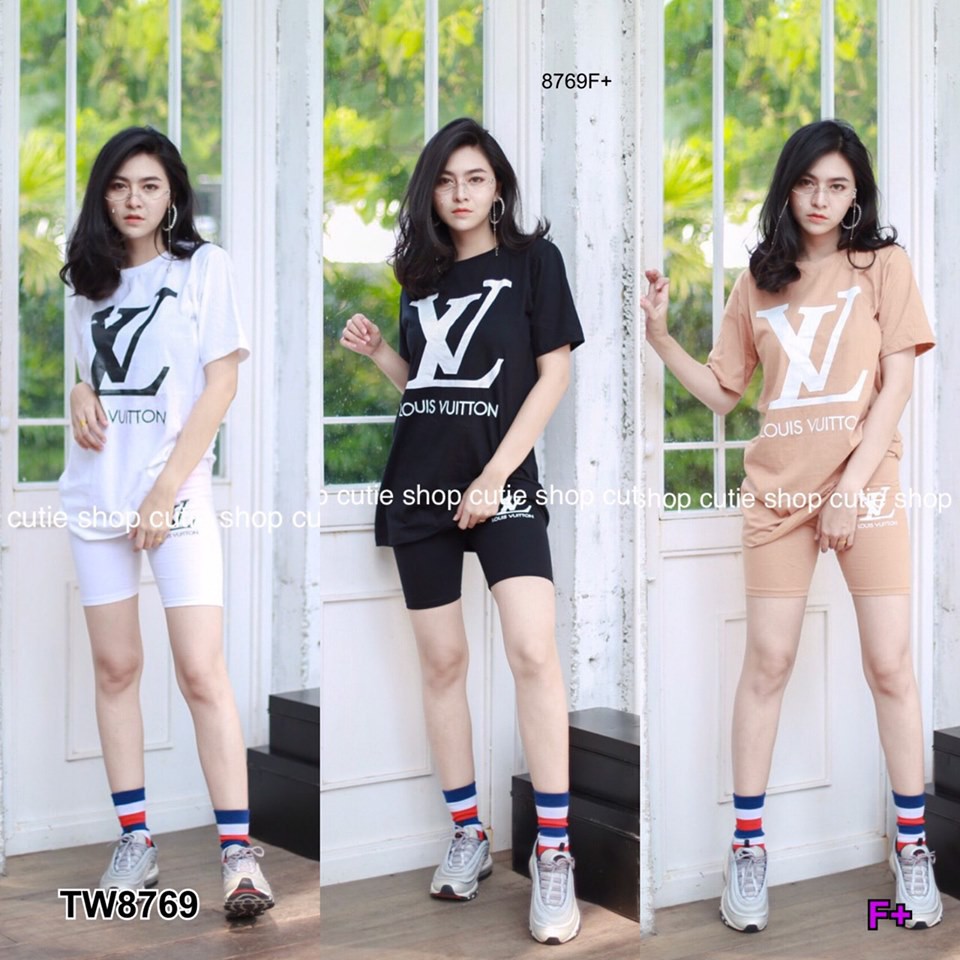 เสื้อแขนสั้นสกรีนลาย-เลคกิ้งขาสั้น-tw8769