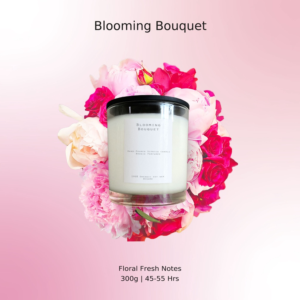 เทียนน้ำหอมกลิ่น Blooming Bouquet 300g /10.14 oz Double wicks candle ...