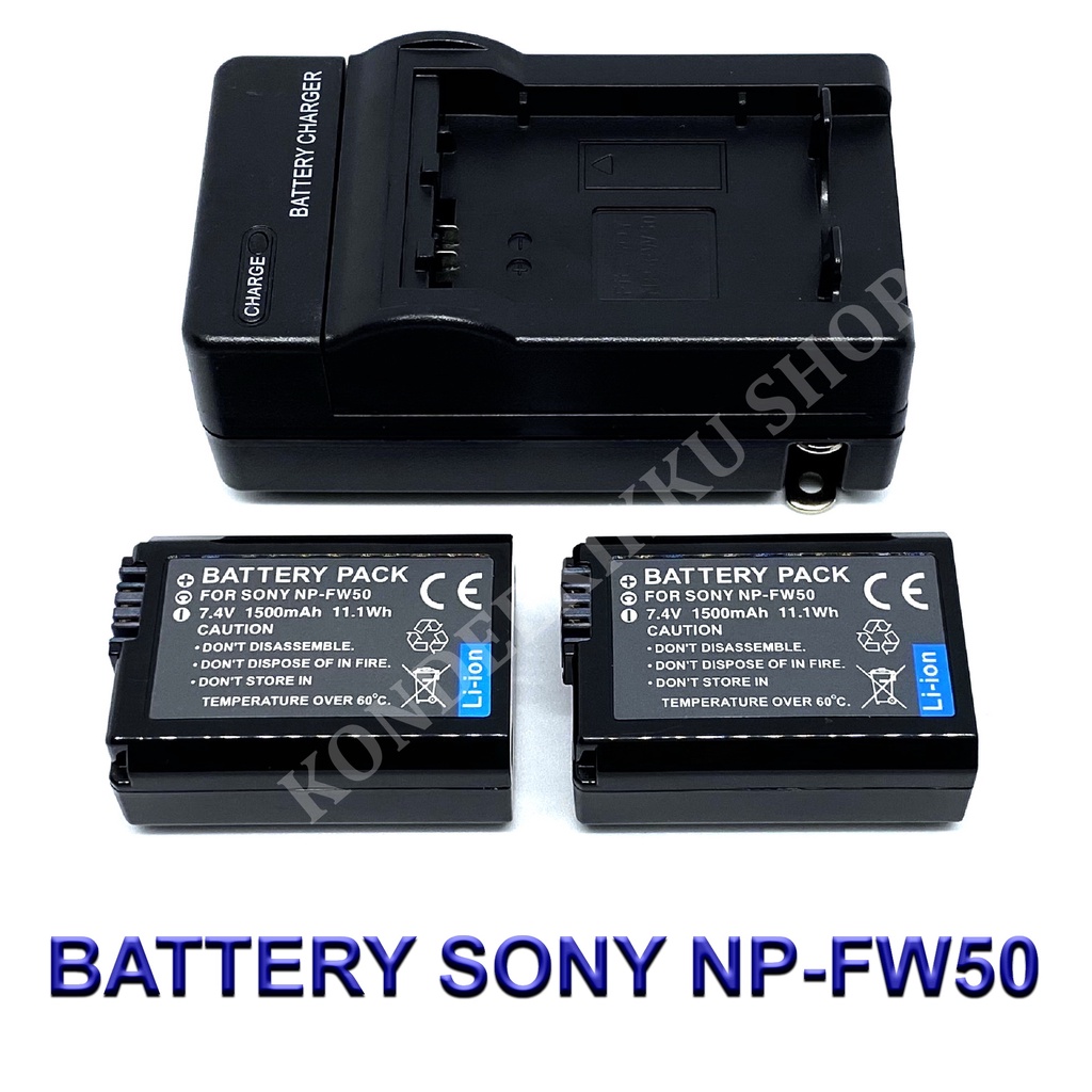 NPFW50 / FW50 Battery and Charger For Sony Alpha A3000,A5000,A6000