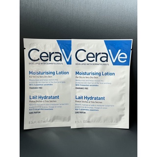 แพค 2 ซอง cerave moisturising lotion 7 ml