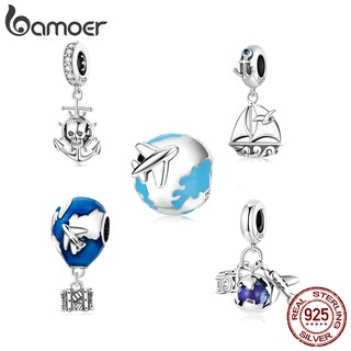 Bamoer Beads Travel Round The World Series 925 Silver Fashion Accessories Suitable For Diy Bracelets Scc20265